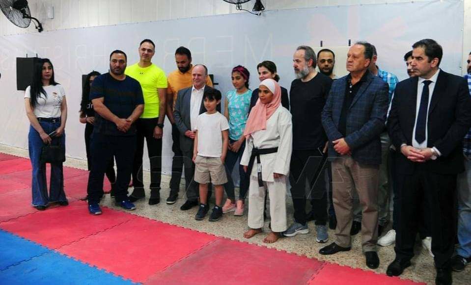 افتتاح نادي الشهيد باسل الأسد الرياضي في المدينة الجامعية بدمشق 
