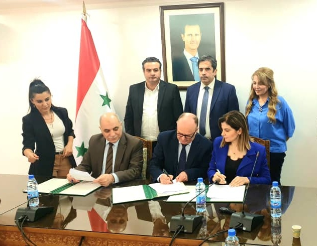 اتفاقية تعاون تجمع جريح الوطن ووزارة التعليم العالي والبحث العلمي والاتحاد الوطني لطلبة سورية .  