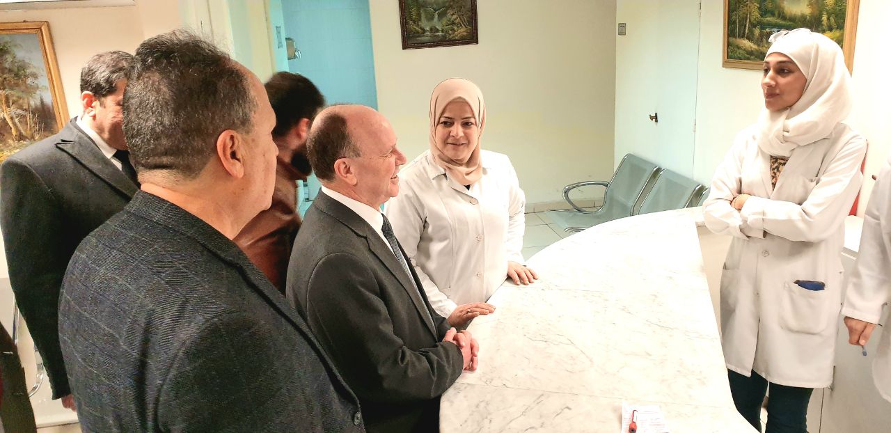 افتتاح جناحين بالقسم الخاص في مشفى التوليد بدمشق. 