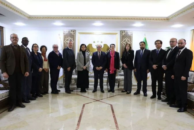 وزير التعليم العالي  يبحث مع وفد من منظمة الصحة العالمية مجالات التعاون في دعم القطاع الصحي والصحة النفسية