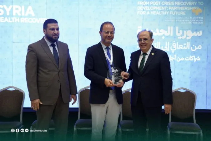 وزير التعليم العالي والبحث العلمي الدكتور "مروان الحلبي" يفتتح أعمال اليوم الثاني من مؤتمر "تعافي سوريا ‌‏2026".