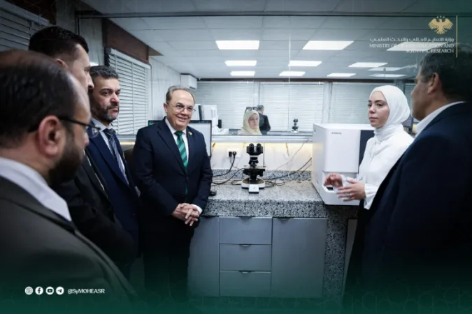 افتتاح المخبر المركزي في مشفى المواساة الجامعي بعد إعادة تأهيله وتجهيزه بأحدث التقنيات المخبرية.