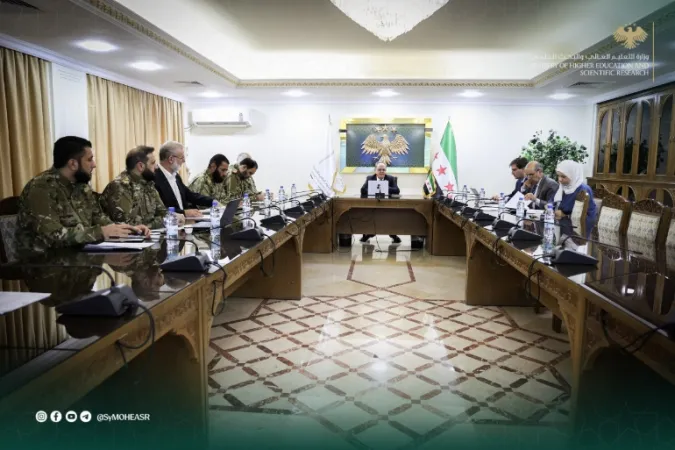 وزير التعليم العالي والبحث العلمي  يستقبل وفداً من وزارة الدفاع  وبحث الجانبان تطوير التعاون في التدريب والتأهيل والتعليم العسكري، ومشروع إحداث جامعة للعلوم العسكرية .