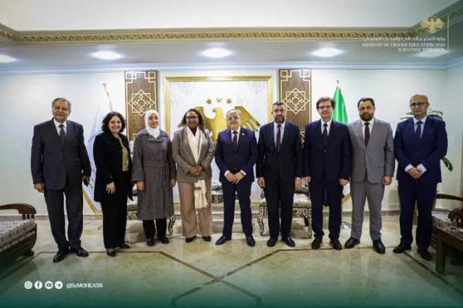 لقاء وزير التعليم العالي والبحث العلمي  مع ممثلة صندوق الأمم المتحدة للسكان في سورية (UNFPA).