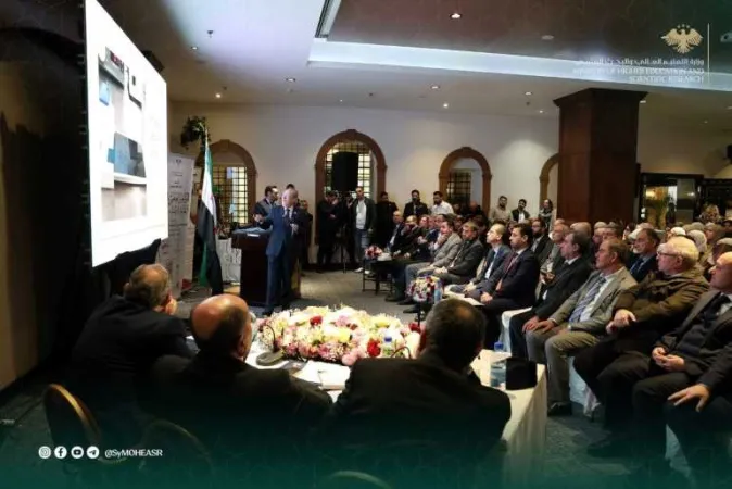 وزير التعليم العالي والبحث العلمي يلقي محاضرة خلال المؤتمر العلمي الأول لنقابة أطباء سورية بعنوان “الذكاء الاصطناعي في طب الإخصاب”