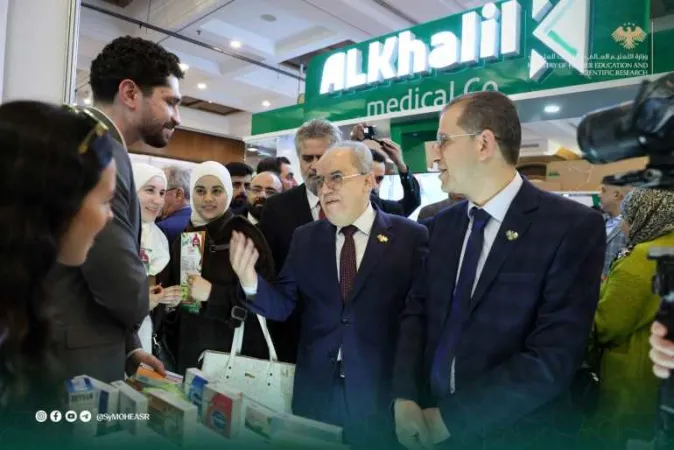 افتتاح معرض التجهيزات الطبية والمخبرية على هامش المؤتمر العلمي الأول لنقابة أطباء سورية.