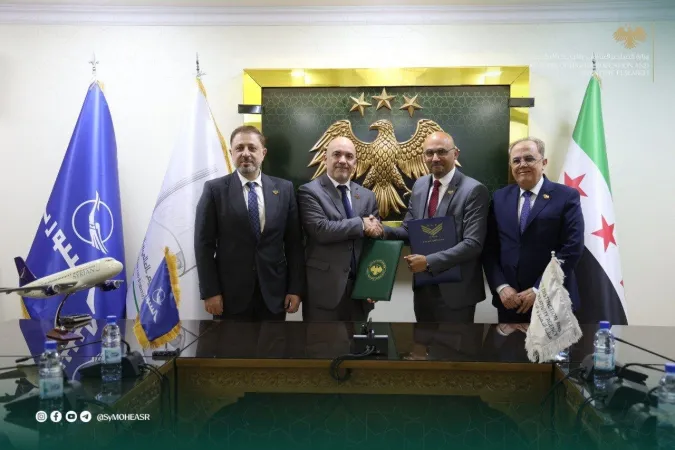 التوقيع على مذكرة تفاهم بين هيئة التميز والإبداع والشركة السورية القابضة للطيران، بحضور وزير التعليم العالي والبحث العلمي.