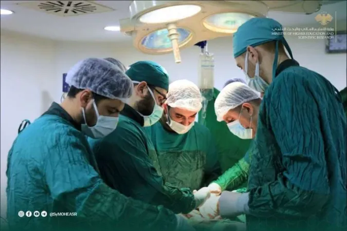 نجاح جديد في شعبة الجراحة البولية في مستشفى إدلب الجامعي.