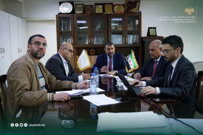 اجتماع لجنة التأهيل وتعادل الدرجات العلمية غير السورية في وزارة التعليم العالي والبحث العلمي .