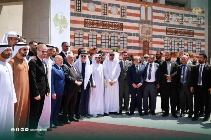 مشاركة وزير التعليم العالي والبحث العلمي  في افتتاح فعاليات المنتدى الاستثماري السوري الإماراتي الأول.
