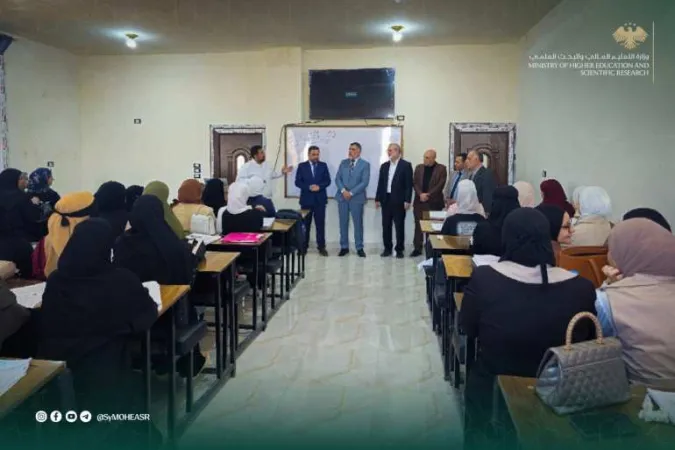 معاون وزير التعليم العالي والبحث العلمي لشؤون الجامعات الخاصة الدكتور "محمد السويد" يزور جامعة ماري الخاصة