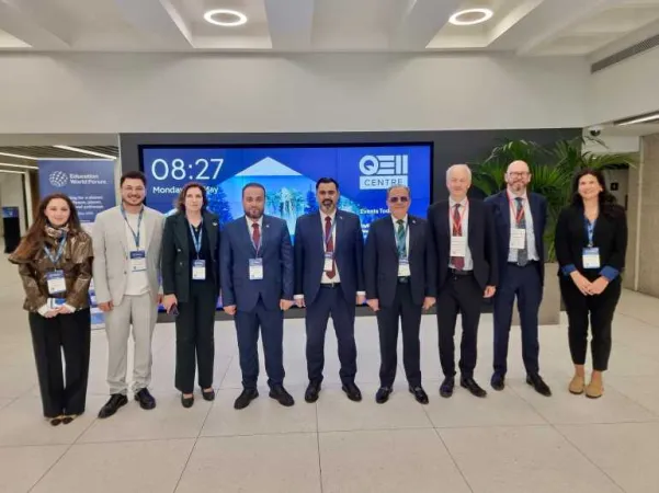 وصول وفد الجمهورية العربية السورية إلى المنتدى الدولي للتعليم في العاصمة البريطانية لندن.