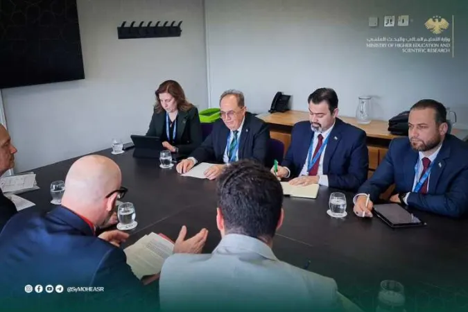 لقاء وزيري التعليم العالي والتربية  مع مسؤولي الخارجية البريطانية،لمناقشة سبل تعزيز التعاون في مجالات التعليم والبحث العلمي والتأهيل التقاني.