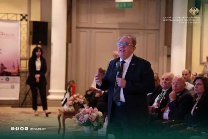 جلسة شرف بحضور وزير التعليم العالي على هامش المؤتمر العلمي الأول لاتحاد الجمعيات العربية لأمراض النساء والتوليد والتجمع السوري الأوروبي لأورام النساء.