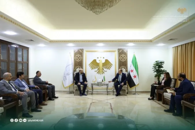 وزير التعليم العالي يبحث مع  رئيس جمعية سيغما الألمانية سبل تطوير مشاريع التعاون العلمي المشترك ودعم المبادرات البحثية بين الجانبين.