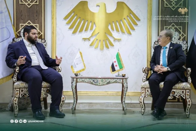 وزير التعليم العالي يبحث مع محافظ ريف دمشق سبل تعزيز التعاون  لتطوير الواقع التعليمي والأكاديمي في المحافظة.