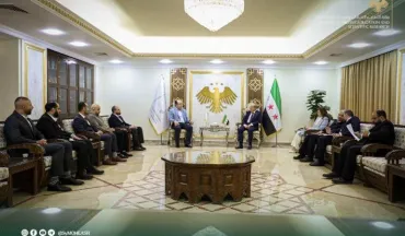 وزير التعليم العالي والبحث العلمي  يبحث مع وفدٍ من مجموعة منظمات طبية أمريكية، سبل تعزيز التعاون في دعم المشافي الجامعية.