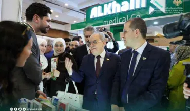 افتتاح معرض التجهيزات الطبية والمخبرية على هامش المؤتمر العلمي الأول لنقابة أطباء سورية.