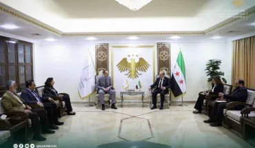 لقاء مع  إدارة الجمعية السورية للهندسة الطبية والوفد المرافق لبحث سبل تنسيق عمل الجمعية ونشاطاتها وربطها مع الوزارة.