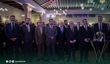 شارك وزير التعليم العالي والبحث العلمي  ووزير الخارجية والمغتربين ، في احتفال أقامته بعثة الاتحاد الأوروبي في جامعة دمشق.