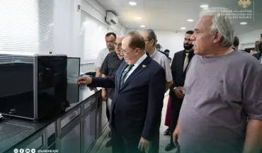 زار وزير التعليم العالي مع محافظ طرطوس والوفد المرافق، مركز التصنيع والاستشارات العلمية في محافظة طرطوس.