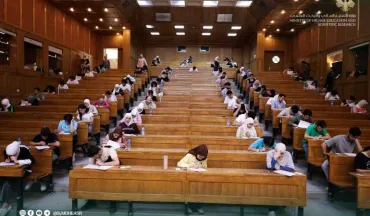 امتحانات السنة التحضيرية للكليات الطبية مستمرة  ضمن أجواء تنظيمية عالية وإشراف مباشر من وزارة التعليم العالي.