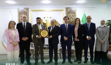 وزير التعليم العالي يبحث مع  الشركة الدولية للتجسير الأكاديمي الأردنية التعاون في دعم وتأمين القبولات الدراسية للطلاب الموفدين وتعزيز الشراكات الدولية.