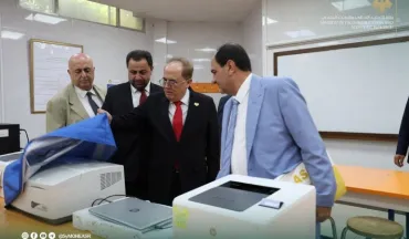 جولة موسعة لوزير التعليم العالي في جامعة الشام الخاصة، للاطلاع على واقع المخابر العلمية والقاعات التدريسية.