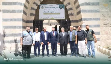 جولة ميدانية  لمعاون وزير التعليم العالي لشؤون الطلاب للاطلاع على تجهيزات كلية الشريعة وتجمع المعاهد التقانية في جامعة حماة.