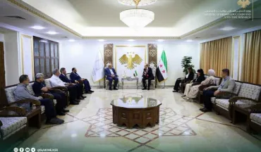 وزير التعليم العالي  يلتقي بمدراء المشافي الجامعية بدمشق، لبحث التحضيرات للمؤتمر الدولي للابتكار في الرعاية الصحية والبحث العلمي.